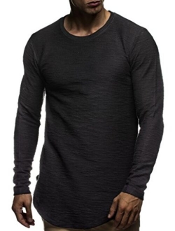 Men's Stylish Longsleeve Modern Pullover Sweater T-Shirt Hoodie Jacket Slim Fit LN6298