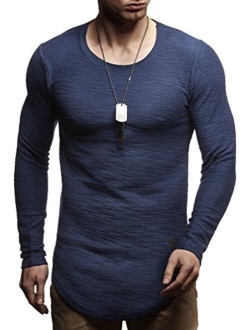 Men's Stylish Longsleeve Modern Pullover Sweater T-Shirt Hoodie Jacket Slim Fit LN6298