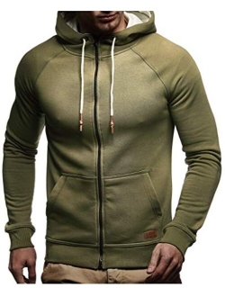 Men's Sweatshirt Jacket Slim Fit | Full Zip Sweater for Men | Longsleeve Basic hooded Jacket