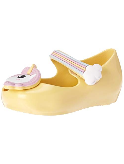 mini melissa Unisex-Child Mini Ultragirl Unicorn Mary Jane Flat