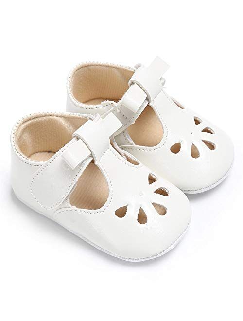 Csfry Infant Baby Girl Mary Jane Flats Toddler Shoes