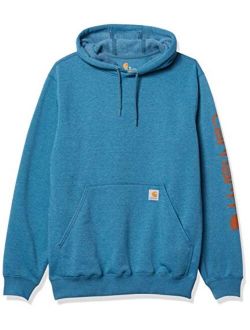 Men's Midweight Sleeve Logo Hooded Sweatshirt (Regular and Big & Tall Sizes)