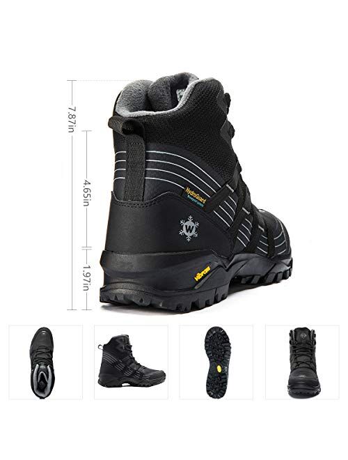 Wantdo Men's Waterproof Hiking Boots,Lightweight Ankle Boots for Outdoor Hiking Camping Hunting