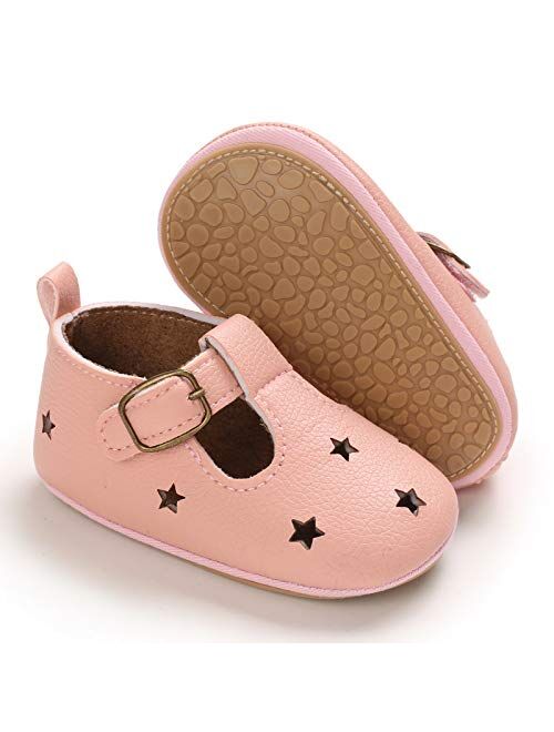 BENHERO Baby Girls Shoes Infant Mary Jane Flats Princess Wedding Dress Baby Sneaker Shoes