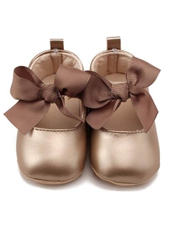 Anrenity Baby Girls Mary Jane Ballet Flats Shoes Toddler Infant Princess Dress Crib Shoes