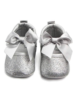 Anrenity Baby Girls Mary Jane Ballet Flats Shoes Toddler Infant Princess Dress Crib Shoes