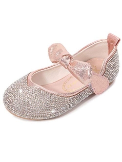 Cadidi Dinos Little Girl's Adorable Sparkle Princess Party Girls Dress Shoes