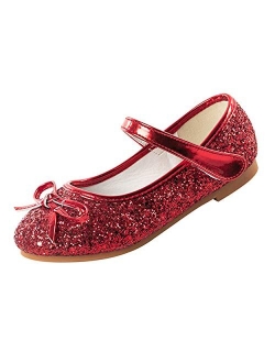 Cadidi Dinos Little Girl's Adorable Sparkle Princess Party Girls Dress Shoes