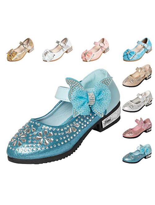 Cadidi Dinos Little Girl's Adorable Sparkle Princess Party Girls Dress Shoes