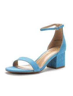 Women's Low-Chunk Low Heel Pump Sandals