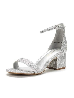 Women's Low-Chunk Low Heel Pump Sandals