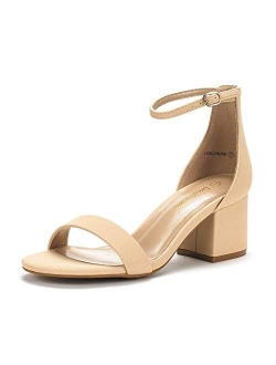 Women's Low-Chunk Low Heel Pump Sandals