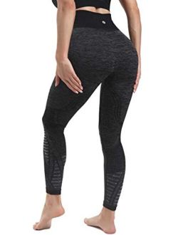 RUNNING GIRL 5 inches High Waist Yoga Leggings,Compression Workout Leggings  for Women Yoga Pants Tummy Control