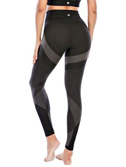 5 inches High Waist Yoga Leggings, Compression Workout Leggings for Women Yoga Pants Tummy Control