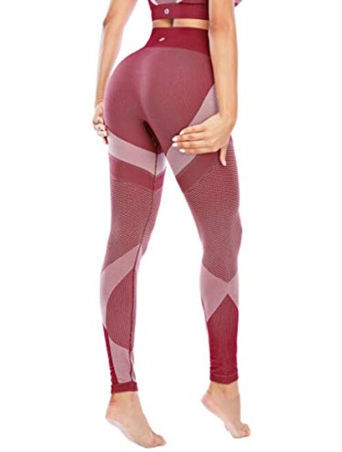 RUNNING GIRL 5 inches High Waist Yoga Leggings, Compression Workout Leggings for Women Yoga Pants Tummy Control