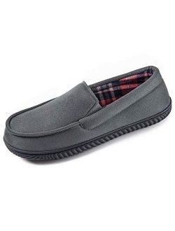 Men's Flannel Lined Memory Foam Loafer Slipper