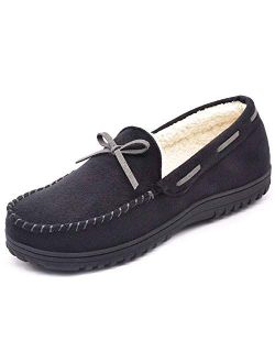 Men's Sherpa Lined Memory Foam Moc Slipper