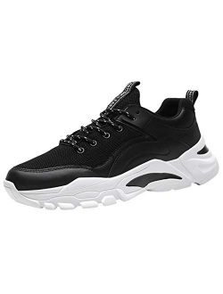 Haforever Men's Running Shoes Lightweight Air Cushion Sneakers Breathable Athletic Walking Shoe for Tennis Sport Gym Training Jogging