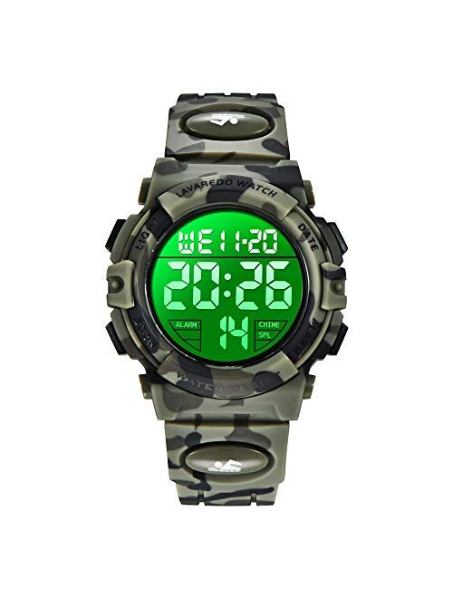 Kid's Watch,Boys Watch Digital Sport Outdoor Multifunction Chronograph LED 50M Waterproof Alarm Calendar Analog Watch for Children with Silicone Band