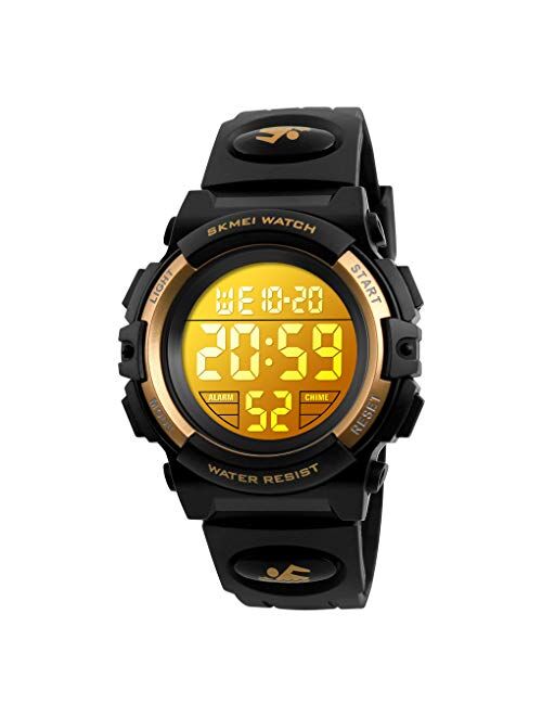 Boys Watch Digital Sports Waterproof Electronic Childrens Kids Watches Alarm Clock 12/24 H Stopwatch Calendar Boy Girl Wristwatch