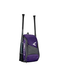 EASTON GAME READY Bat & Equipment Backpack Bag, 2021, Baseball Softball, 2 Bat Pockets or for Water Bottles, Vented Main Compartment, Vented Shoe Pocket, Zippered Valuabl