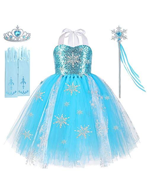 Jxstar Flower Unicorn Costume for Girls Pageant Princess Tutu Party Dresses