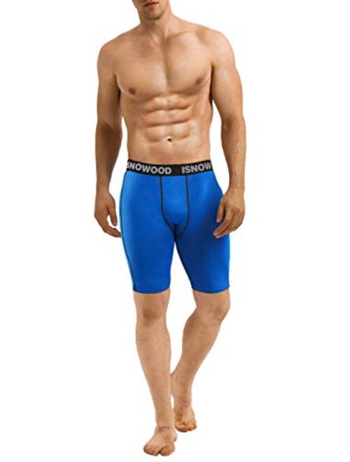 isnowood Compression Shorts for Men Spandex Running Workout Athletic Underwear