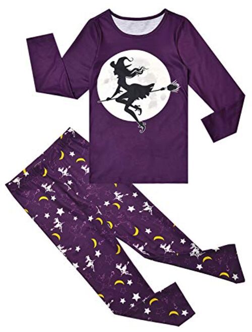 Jxstar Pajamas for Girls Unicorn Pjs Sets Little Kids Cotton Sleepwear