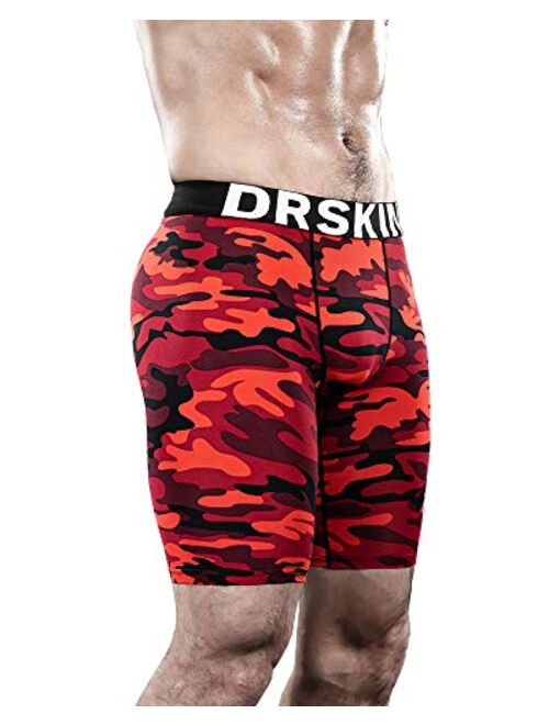 DRSKIN Men's 1 or 3 Pack Compression Shorts Sports Running Cool Dry Tights Pants Leggings Active Baselayer Rashguard