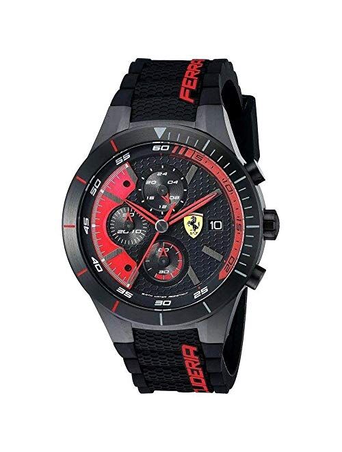 Ferrari Men's 0830260 REDREV EVO Analog Display Quartz Black Watch