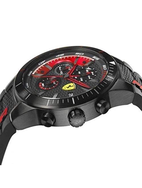 Ferrari Men's 0830260 REDREV EVO Analog Display Quartz Black Watch