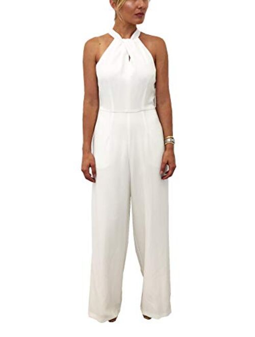 Julia Jordan Women's Twist Neck Halter Jumpsuit with Pockets