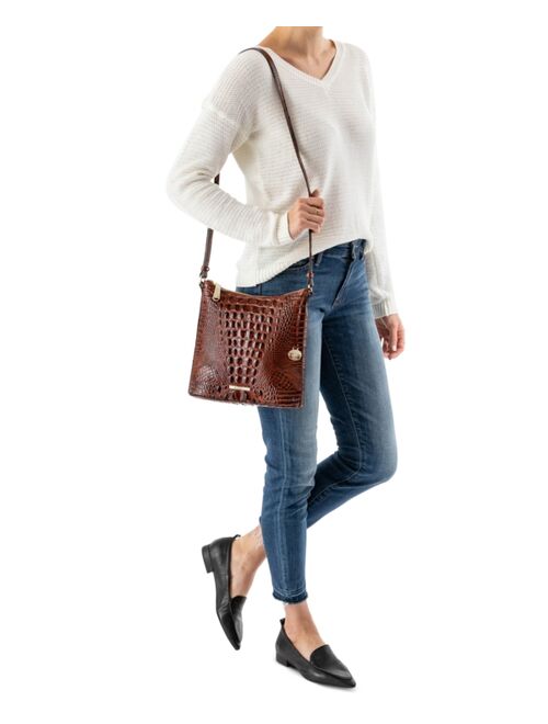 Katie Melbourne Embossed Leather Crossbody