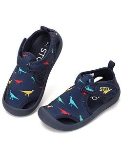 Boys Girls Water Shoes Quick-Dry Slip on Beach Swim Pool Sandals(Toddler/Little Kid)