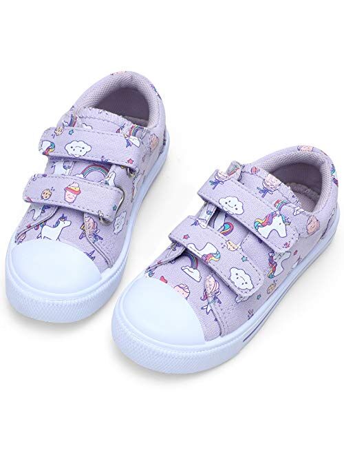 STQ Toddler Boys & Girls Slip On Canvas Sneakers
