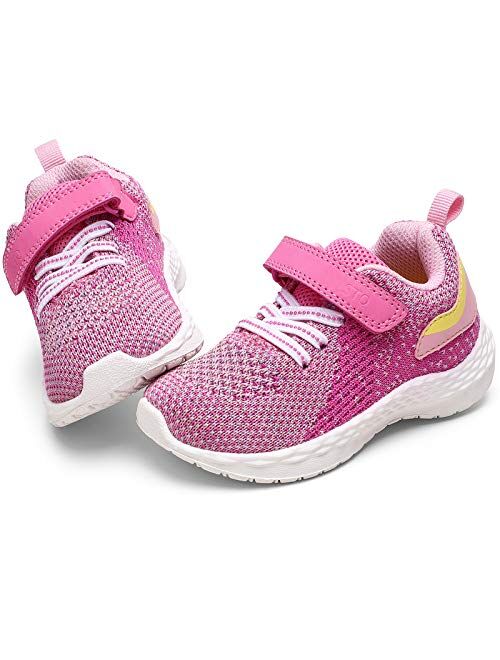 STQ Toddler Shoes for Boys & Girls Breathable Tennis Running Sneakers for Kids