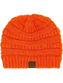 CC Classic Winter Fall Trendy Chunky Stretchy Cable Knit Beanie Hat