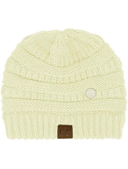 CC Classic Winter Fall Trendy Chunky Stretchy Cable Knit Beanie Hat