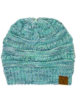 CC Classic Winter Fall Trendy Chunky Stretchy Cable Knit Beanie Hat