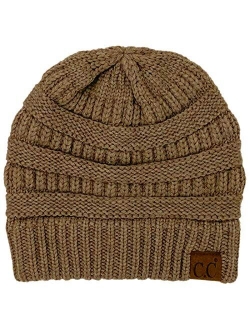 CC Classic Winter Fall Trendy Chunky Stretchy Cable Knit Beanie Hat