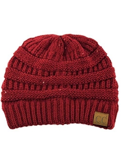 CC Classic Winter Fall Trendy Chunky Stretchy Cable Knit Beanie Hat