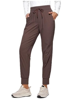 Women's Hiking Pants Lightweight Quick Dry Drawstring Joggers with Pockets Elastic Waist Travel Pull on Pants