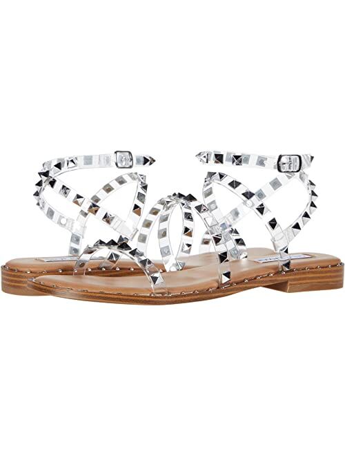 Steve Madden Women's Travel Rock Stud Flat Sandals