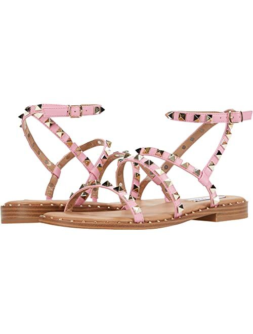 Steve Madden Women's Travel Rock Stud Flat Sandals