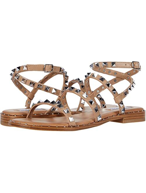 Steve Madden Women's Travel Rock Stud Flat Sandals