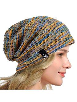 HISSHE Women's Slouchy Beanie Knit Beret Skull Cap Baggy Winter Summer Hat B08w