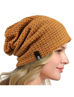 HISSHE Women's Slouchy Beanie Knit Beret Skull Cap Baggy Winter Summer Hat B08w