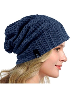 HISSHE Women's Slouchy Beanie Knit Beret Skull Cap Baggy Winter Summer Hat B08w