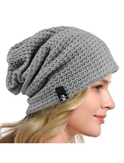 HISSHE Women's Slouchy Beanie Knit Beret Skull Cap Baggy Winter Summer Hat B08w