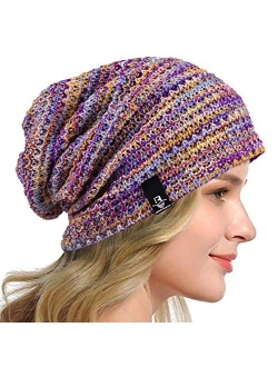 HISSHE Women's Slouchy Beanie Knit Beret Skull Cap Baggy Winter Summer Hat B08w